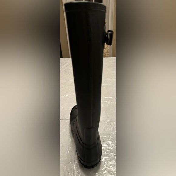 Hunter Women’s Original Tall Waterproof Solid Matte Black Size US 7 - Picture 6 of 14